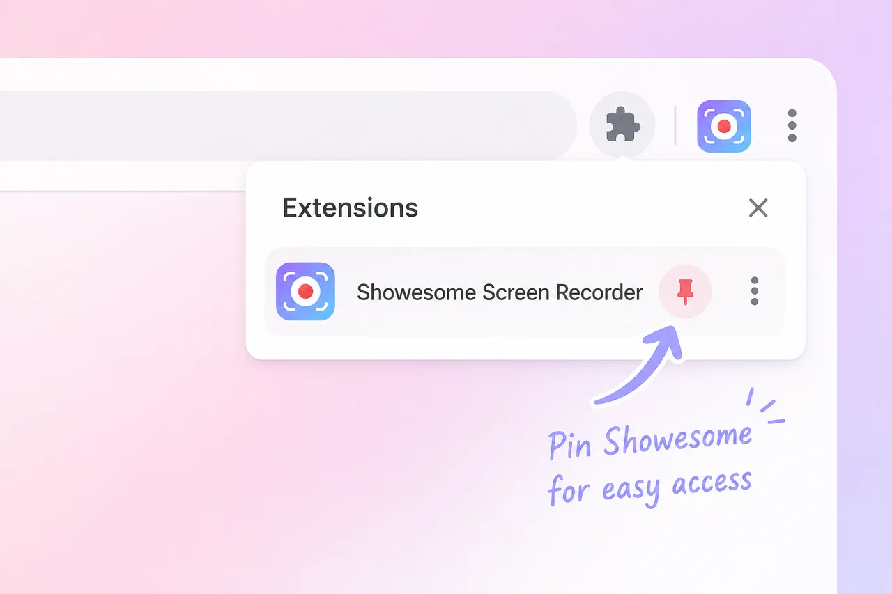 Open the Extensions menu from the puzzle icon next to the address bar