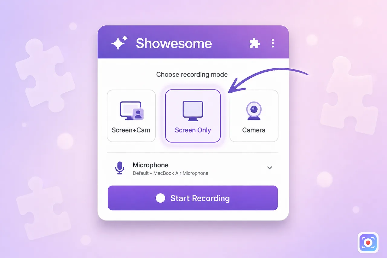 Screen Only selected in the Showesome popup for a UI-focused bug report