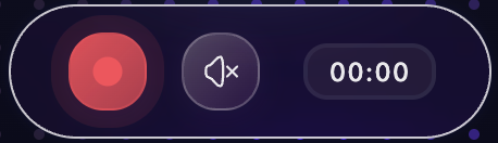 Camera bubble above the control bar (Screen + Camera)